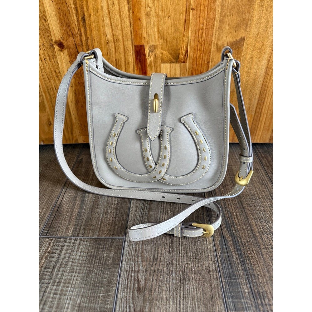 Dooney & Bourke Western Collection Small Messenger Crossbody Bag EUC Beige
